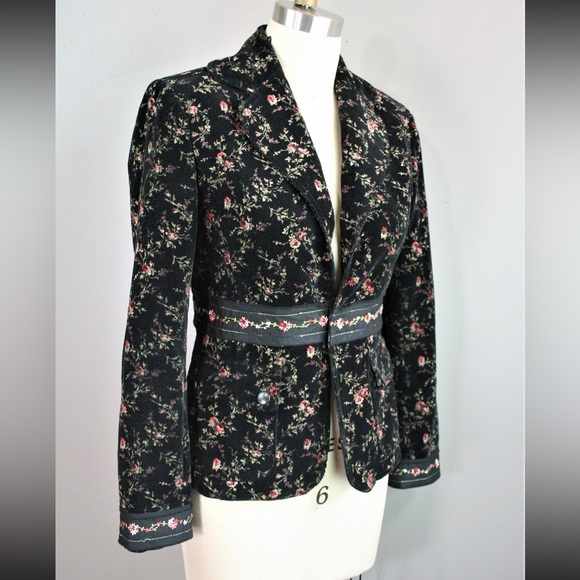 Cynthia Steffe Floral Corduroy Blazer - Picture 1 of 1